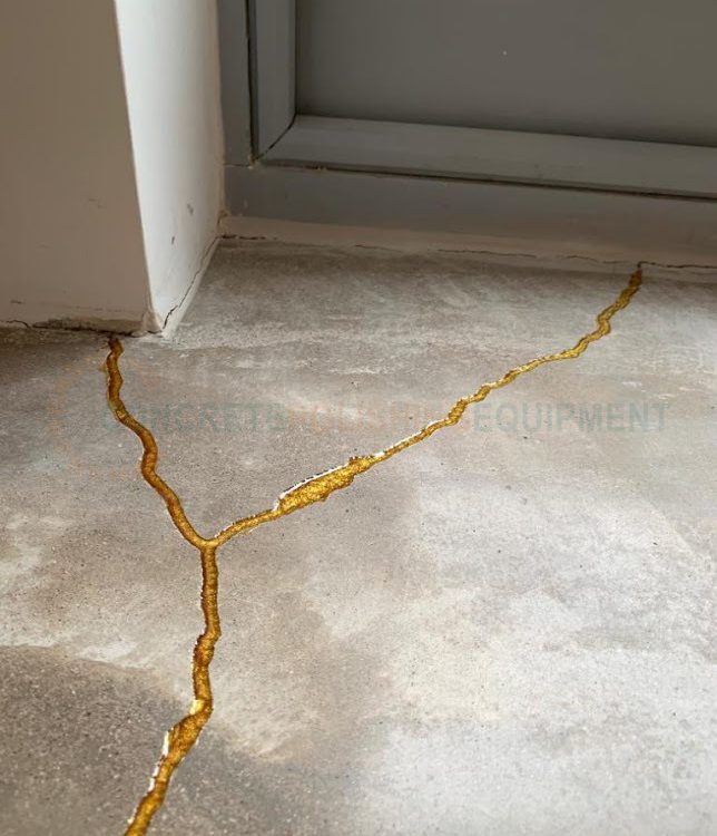 Polished Concrete Crack Repair