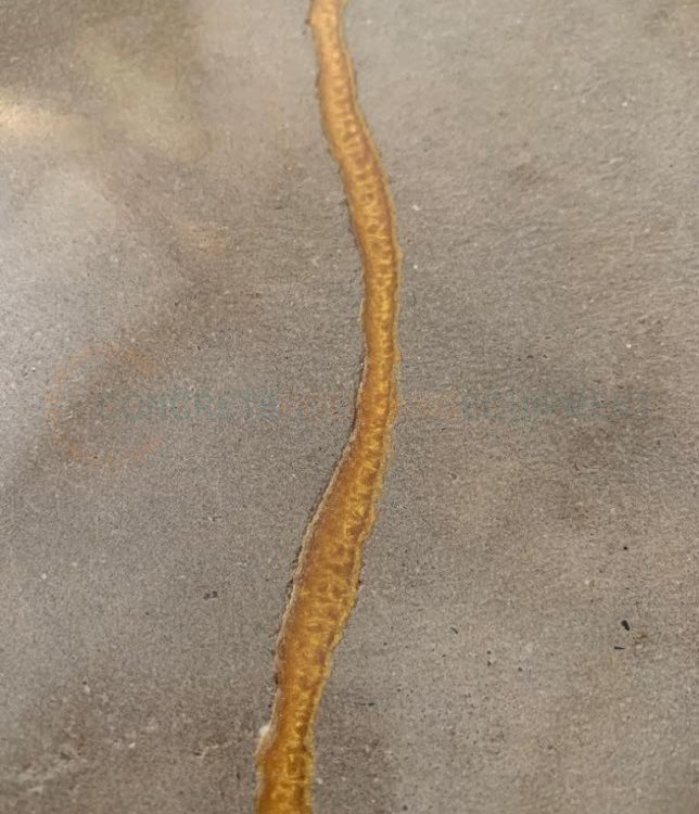 Polished Concrete Crack Repair