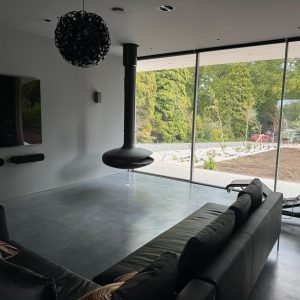 Grey Polished Concrete Flooring