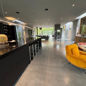 Grey Polished Concrete Flooring