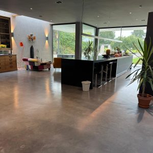 Grey Polished Concrete Flooring
