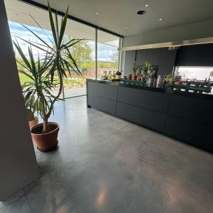 Grey Polished Concrete Flooring